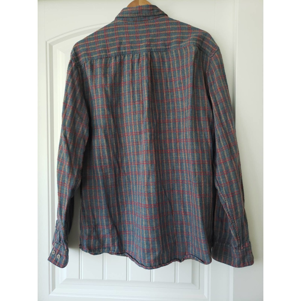 Carbon 2 Cobalt Double Cloth Flannel Men's Shirt - Picture 7 of 8